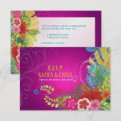 PixDezines rsvp hibiscus+monstera/jaune+fuchsia (Devant / Derrière)