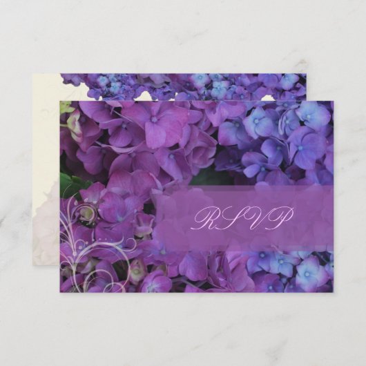 PixDezines RSVP Hydrangea, bleu (Devant / Derrière)