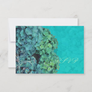 PixDezines RSVP Hydrangea, bleu/turquoise