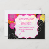 PixDezines rsvp lanternes rose/orange/jaune (Dos)