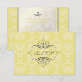 PixDezines rsvp Liliana Damask, personnalisable (Devant / Derrière)