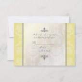 PixDezines rsvp Liliana Damask, personnalisable (Dos)