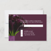 PixDezines rsvp lilies calles violettes/do-it-your (Dos)