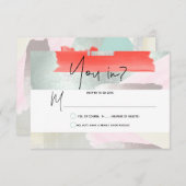 PixDezines RSVP Living Coral Seafoam Mist (Devant / Derrière)