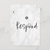 PixDezines RSVP Marble Bar Mitzvah ✡ (Devant / Derrière)