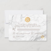PixDezines RSVP Marble+Faux Gold Bar Mitzvah ✡ (Dos)