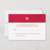PixDezines RSVP minimaliste ✡ Red Mitzvah (Dos)