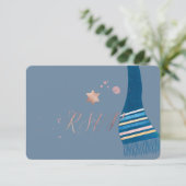 PixDezines rsvp mitzvah/Tallit Bleu sarcelle (Debout devant)