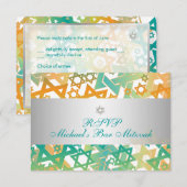 PixDezines rsvp mod stars/bar mitswa/sinaasappel+b (Voorkant / Achterkant)