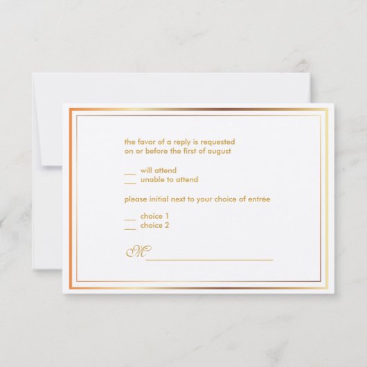 PixDezines rsvp modèle/argent+faux or (Dos)