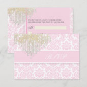 PixDezines rsvp moiré damas + Lustre / DIY couleur (Devant / Derrière)