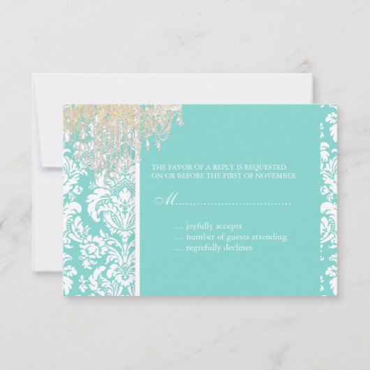 PixDezines rsvp moiré damask+Chandelier/do-it-your (Dos)