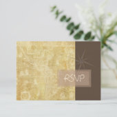 PixDezines rsvp  Nautical Map+compass (Staand voorkant)