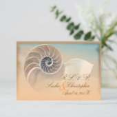PixDezines rsvp nautilus, invitations de mariage (Debout devant)