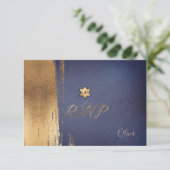 PixDezines RSVP Navy Blue Mitzvah ✡ (Debout devant)