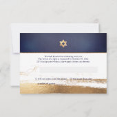 PixDezines RSVP Navy Blue Mitzvah ✡ (Dos)