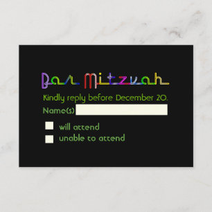 PixDezines rsvp neonverlichting bar mitzvah