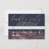 PixDezines RSVP NYC Skyline/Faux Rose Gold (Dos)