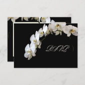 PixDezines rsvp Orchidée blanche (Devant / Derrière)