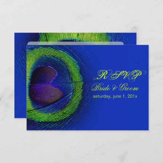 PixDezines rsvp paon oeil/cobalt/do-it-yourself (Devant / Derrière)