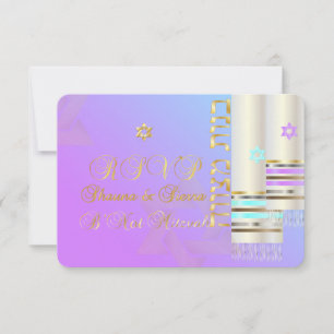 PixDezines RSVP Pastel Tallits B'not Mitzvah