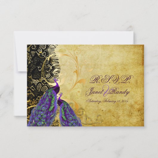 PixDezines rsvp pauock+filigree zwemmen (Voorkant)