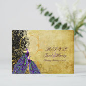 PixDezines rsvp pauock+filigree zwemmen (Staand voorkant)