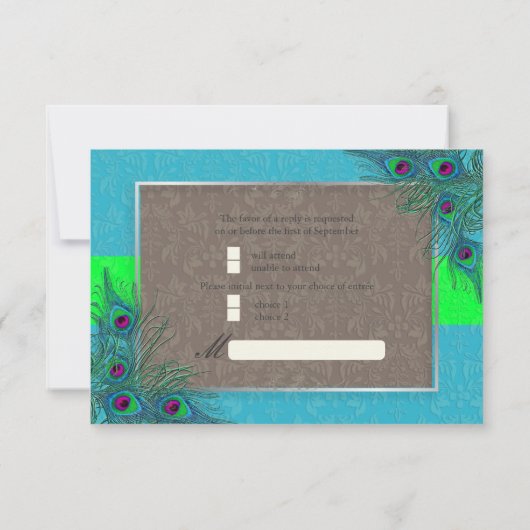 PixDezines rsvp Peacock Charm (Achterkant)