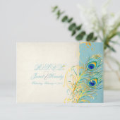 PixDezines rsvp Peacock Pizzazz/DIY-tekst (Staand voorkant)