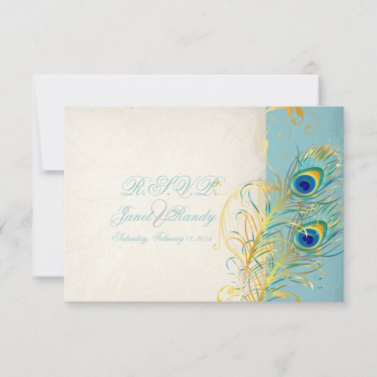 PixDezines rsvp Peacock Pizzazz/do-it-yourself tex (Devant)