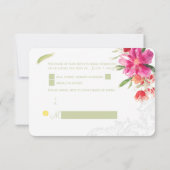 PixDezines rsvp peut fleur/aquarelle (Dos)