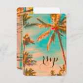 PixDezines rsvp Plage hawaïenne vintage/cobalt (Devant / Derrière)