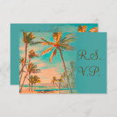 PixDezines rsvp Plage hawaiienne vintage/turquoise (Devant / Derrière)