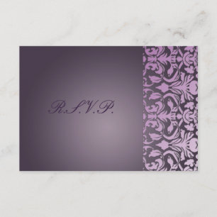 PixDezines rsvp plum flora demask/diy background Kaartje