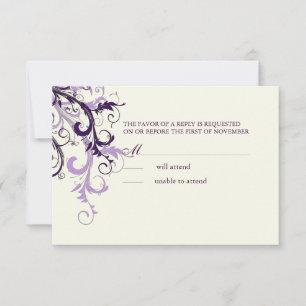 PixDezines RSVP PLUM SWIRLS/DIY ACHTERGROND