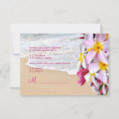 PixDezines rsvp plumeria rose Lei /plage (Dos)