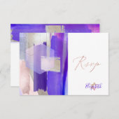 PixDezines RSVP Purple Aquarelle Bat mitzvah ✡ (Devant / Derrière)