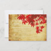 PixDezines Rsvp  Rode Maple Bladeren/herfst (Achterkant)