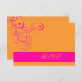 PixDezines rsvp Roze Swirls/DIY achtergrondkleur! (Voorkant / Achterkant)