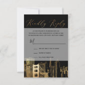 PixDezines RSVP San Francisco Skyline/Faux Gold (Dos)