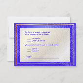 PixDezines rsvp Seahorse, bleu cobalt, beach party (Dos)