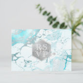 PixDezines RSVP Silver Honeycomb Bar Mitzvah ✡ Kaartje (Staand voorkant)