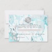 PixDezines RSVP Silver Honeycomb Bar Mitzvah ✡ Kaartje (Achterkant)