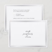 PixDezines rsvp sjabloon/gold+faux zilver (Voorkant / Achterkant)