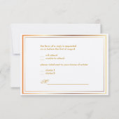 PixDezines rsvp sjabloon/zilver+vals goud Kaartje (Achterkant)
