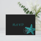 PixDezines rsvp Starfish/Beach Weddings (Staand voorkant)