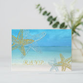 PixDezines rsvp Starfish/Beach Weddings (Staand voorkant)