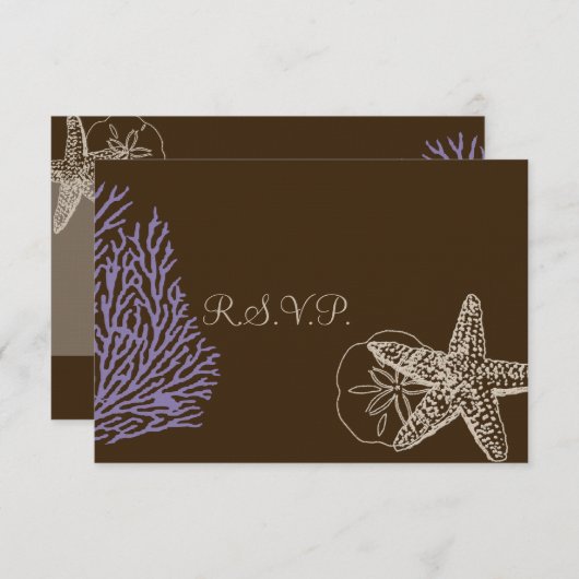 PixDezines rsvp Starfish+corail violet/do-it-yours (Devant / Derrière)