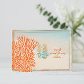 PixDezines rsvp strand+seahorse, strandpartij (Staand voorkant)