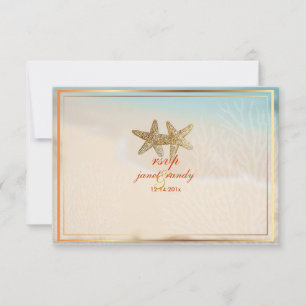 PixDezines rsvp strand+zeester, strandpartij Kaartje